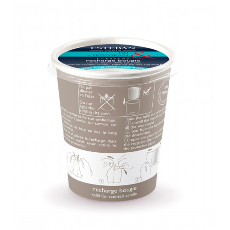 Recarga para Vela Perfumada - Linho e Petitgrain
