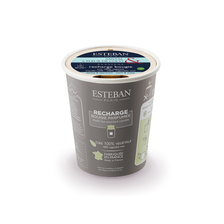 Recarga para Velas Perfumadas 180gr - Sândalo e Flor de Coco
