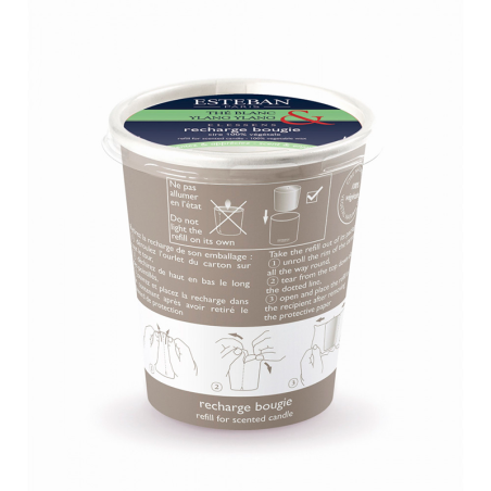 Recarga para Vela Perfumada 170gr - Chá Branco & Ylang-Ylang