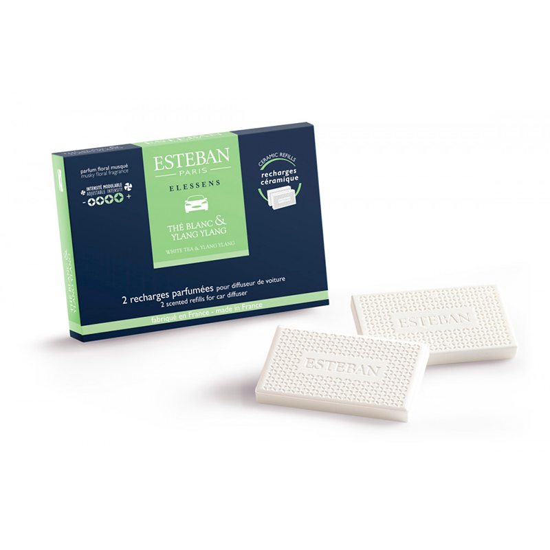 Scented Refill for Car Diffuser 2x - White Tea & Ylang-Ylang