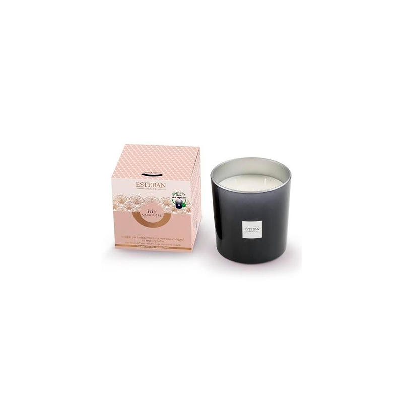 Refillable Large Scented Candle 450gr Iris Cachemire
