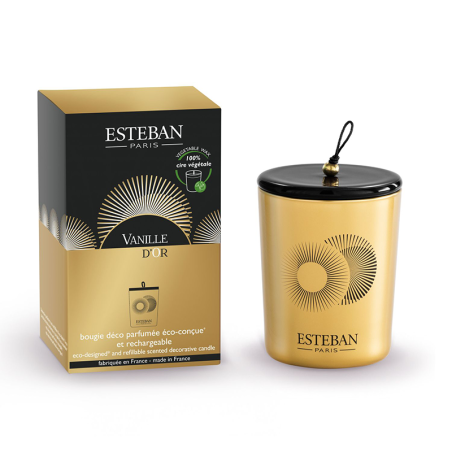 Refillable Decorative Scented Candle 180gr - Vanille d'Or