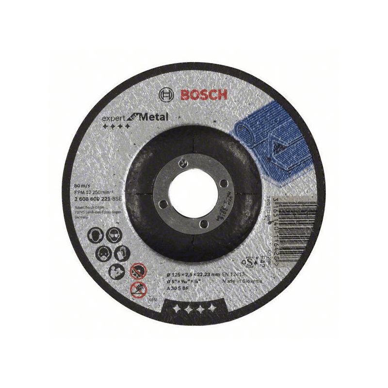 Corte côncavo Expert Metal: 125x2,5mm Corte côncavo Expert Metal: 125x2,5mm