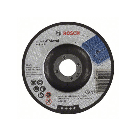 Corte côncavo Expert Metal: 125x2,5mm