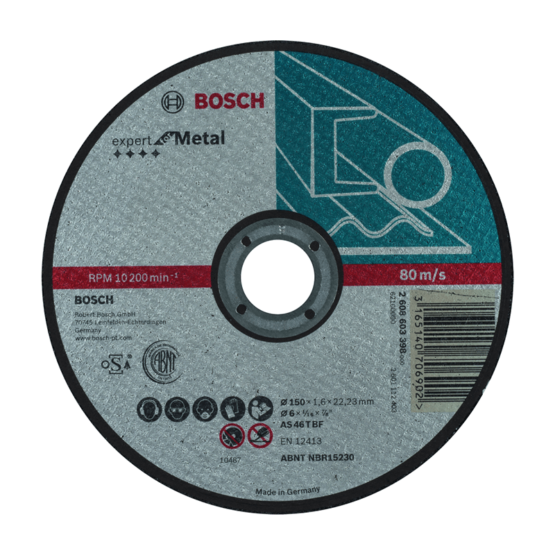 Corte direito Expert Metal: 150x1,6mm