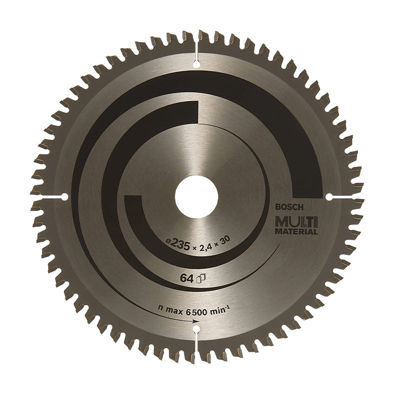 Disco de Serra Circular Multi Material 235x2.4x30/25D: 64TR-F BOSCH Disco de Serra Circular Multi Material 235x2.4x30/25D: 64TR-F BOSCH