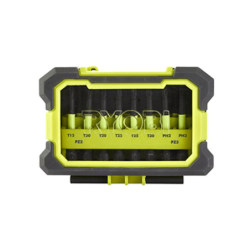 Caja Puntas para Atornillar 10 Accesorios RYOBI