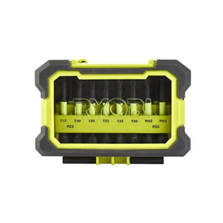 Caja Puntas para Atornillar 10 Accesorios RYOBI