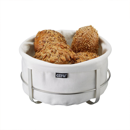 Cesto pão BRUNCH, branco redondo