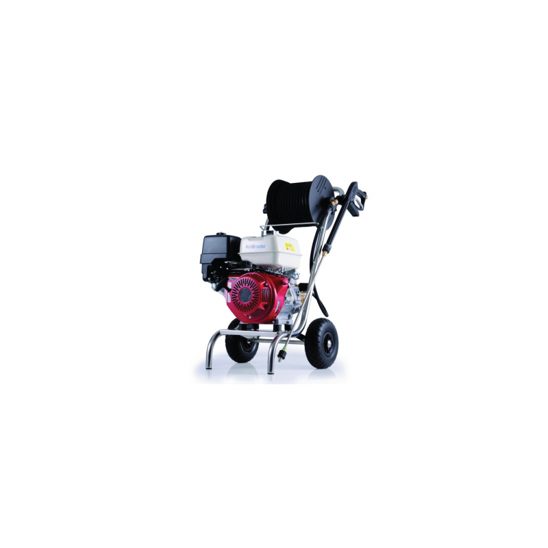 Lavadora com Motor a Gasolina Série Profi-Jet B 10/200 com Chassi de Aço Inoxidável e Tambor de Mangueira  KRANZLE