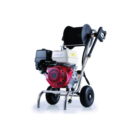 Lavadora com Motor a Gasolina Série Profi-Jet B 10/200 com Chassi de Aço Inoxidável e Tambor de Mangueira  KRANZLE