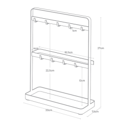 Soporte para Llaves Negro - Smart