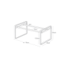 FRAME EXTENDABLE SHOE RACK BK