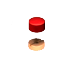 BOTÃO VERMELHO 25/E