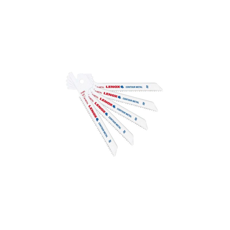 Lâminas de Serra Reciprocating Standard Bi-Metal 314RC 92X8X0,9mm 14TPI - Pack of 5 LENOX Lâminas de Serra Reciprocating Standard Bi-Metal 314RC 92X8X0,9mm 14TPI - Pack of 5 LENOX