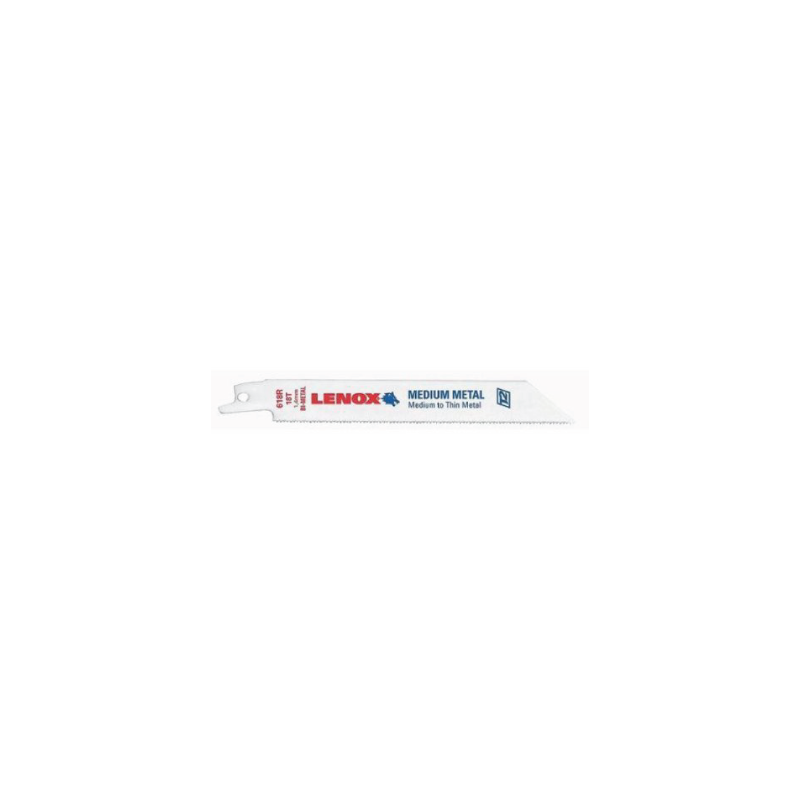 Lâminas de Serra Reciprocating Standard Bi-Metal B618R 152X19X0,9mm 18TPI - Pack of 25 LENOX Lâminas de Serra Reciprocating Standard Bi-Metal B618R 152X19X0,9mm 18TPI - Pack of 25 LENOX