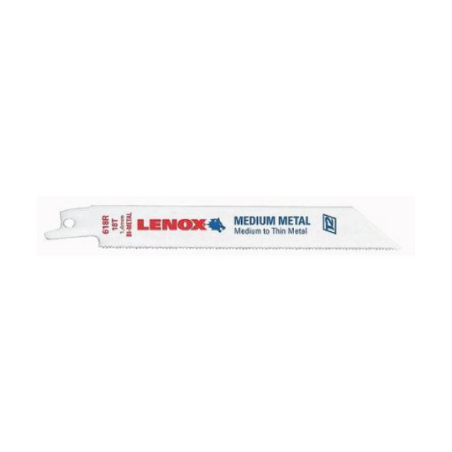 Lâminas de Serra Reciprocating Standard Bi-Metal B618R 152X19X0,9mm 18TPI - Pack of 25 LENOX