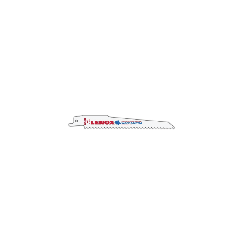 Lâminas de Serra Reciprocating Standard Bi-Metal B656R 152X19X1,3mm 6TPI - Pack of 25 LENOX
