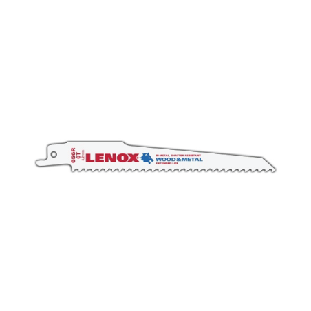 Lâminas de Serra Reciprocating Standard Bi-Metal B656R 152X19X1,3mm 6TPI - Pack of 25 LENOX