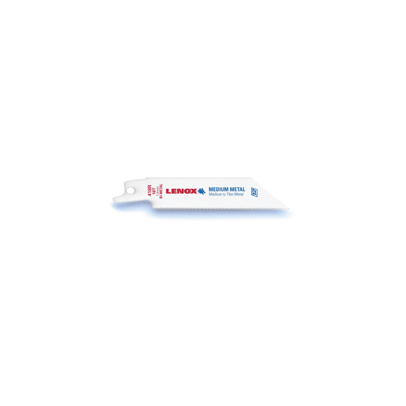 Lâminas de Serra Reciprocating Standard Bi-Metal 418R 102X19X0,9mm 18TPI - Pack of 5 LENOX
