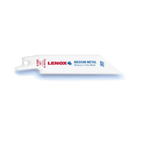 Lâminas de Serra Reciprocating Standard Bi-Metal 418R 102X19X0,9mm 18TPI - Pack of 5 LENOX