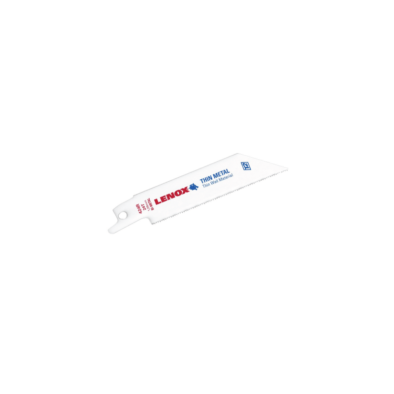 Lâminas de Serra Reciprocrating de corte de Metal 424R 102X19X0.9 mm 24TPI - Pack de 5 LENOX Lâminas de Serra Reciprocrating de corte de Metal 424R 102X19X0.9 mm 24TPI - Pack de 5 LENOX