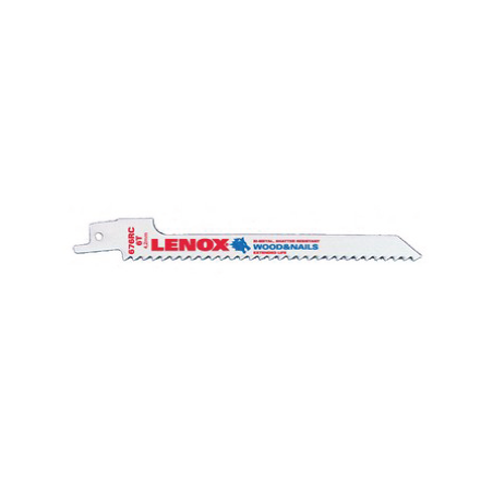 LENOX Bi-Metal Wood Reciprocating Saw Blades 676RC 225X47X15  mm 6TPI - Pack of 5