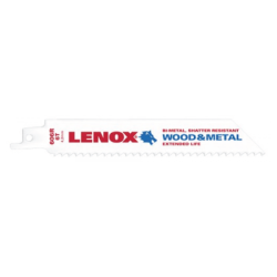 Lâmina de Serra Bi-Metal Reciprocrating de Madeira 606R 152X19X0.9 6TPI - Pack de 5 LENOX