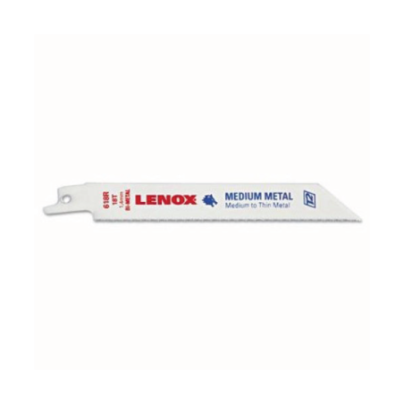 LENOX Metal Cutting Reciprocrating Saw Blade 618R 152X19X09 18TPI - Pack of 5