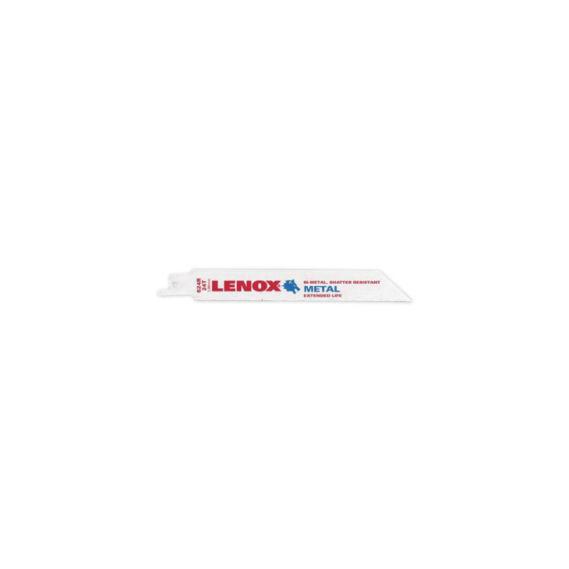 Lâminas de Serra Reciprocrating de corte de Metal 624R 152X19X0.9 24TPI - Pack de 5 LENOX