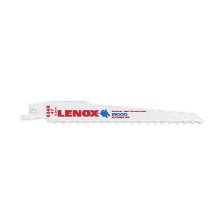 LENOX Wood Bi-Metal Reciprocating Saw Blade 634R 152X19X1.3 6TPI - Pack of 5