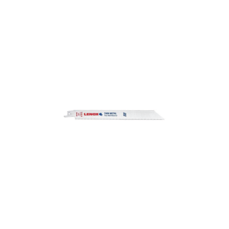 Lâminas de Serra Reciprocrating de corte de Metal 824R 203X19X0.9 mm 24TPI - Pack de 5 LENOX