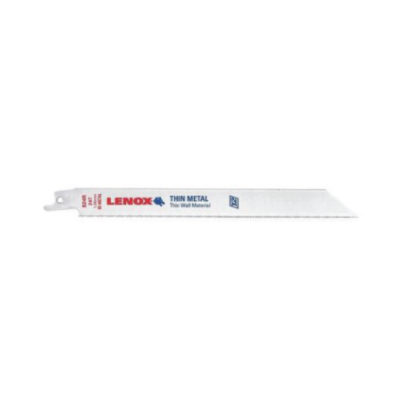 Lâminas de Serra Reciprocrating de corte de Metal 824R 203X19X0.9 mm 24TPI - Pack de 5 LENOX