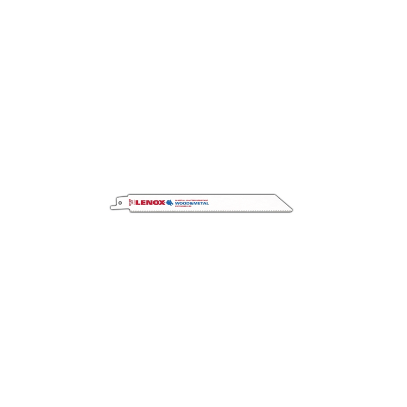Lâminas de Serra para Uso Geral Bi-Metal Reciprocating 810R 203X19X1.3 mm 10TPI - Pack de 5 LENOX