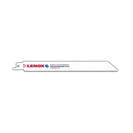Lâminas de Serra para Uso Geral Bi-Metal Reciprocating 810R 203X19X1.3 mm 10TPI - Pack de 5 LENOX