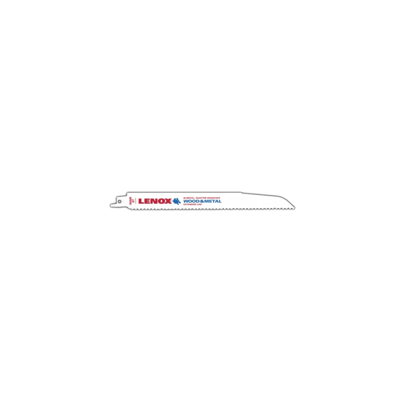 Lâmina de Serra Bi-Metal Reciprocrating de Madeira 956R 229X19X1.3 mm 6TPI - Pack de 5 LENOX