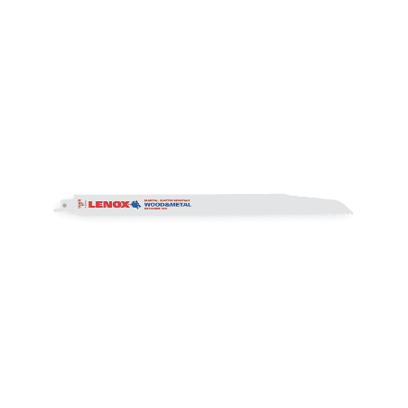 Lâmina de Serra Bi-Metal Reciprocrating de Madeira 156R 305X19X1.3 mm 6TPI - Pack de 5 LENOX