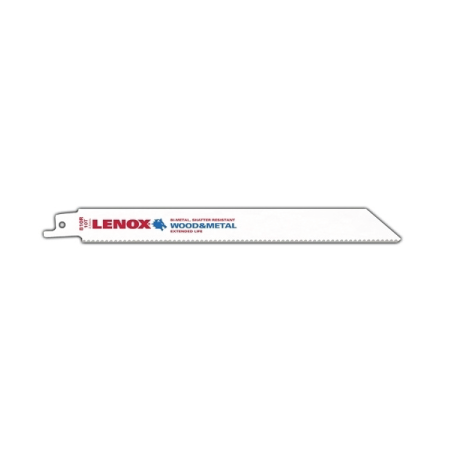 Lâminas de Serra para Uso Geral Bi-Metal Reciprocating 810R 203X19X1.3 mm 10TPI - Pack de 25 LENOX