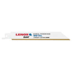 Lâminas de Serra de Gold Reciprocating 152X19X0.9 18TPI Corte para Metal - Pack de 5 LENOX