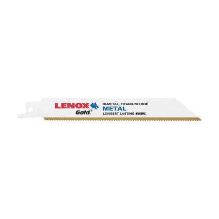 Lâminas de Serra de Gold Reciprocating 152X19X0.9 18TPI Corte para Metal - Pack de 5 LENOX