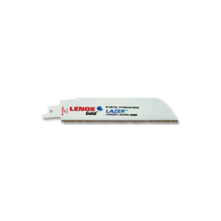 Lâminas de Serra Gold Power Arc Corte de Metal 152X25X1.07 8TPI - Pack de 5 LENOX