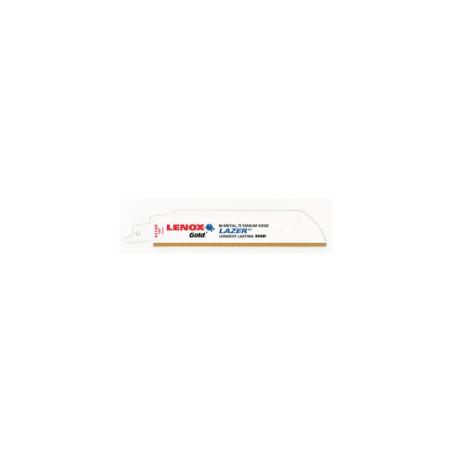 Lâminas de Serra de Gold Reciprocating Corte de Metal Extremo 152X25X1.07 14TPI - Pack de 5 LENOX