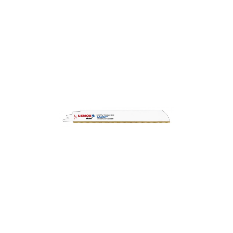 Hojas de Sierra Recíprocas Doradas Extreme Metales 229X25X1.07 10TPI - Paquete de 5 LENOX Hojas de Sierra Recíprocas Doradas Extreme Metales 229X25X1.07 10TPI - Paquete de 5 LENOX