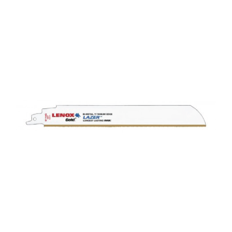 Hojas de Sierra Recíprocas Doradas Extreme Metales 229X25X1.07 14TPI - Paquete de 5 LENOX