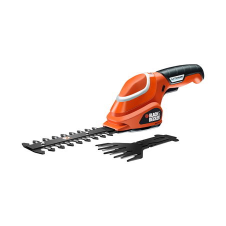Kit com Tesoura Corta-Relva e Corta-Sebes 7V