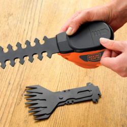 Kit com Tesoura Corta-Relva e Corta-Sebes 7V