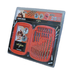 KIT 25 PECAS P/BROCA TITANIO