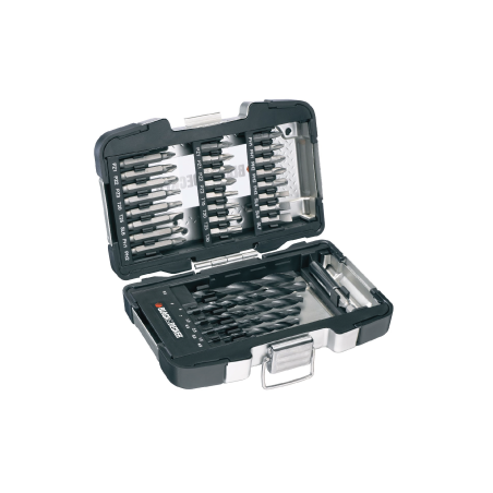 KIT DE 25 PEÇAS HSS P/ FURAR+APARF.METAL