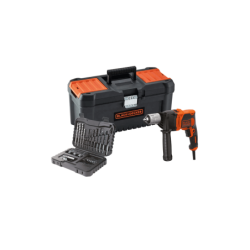 Berbequim com Percussão 850W com Acessórios e Caixa de Ferramentas 16' BLACK+DECKER