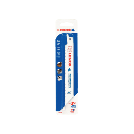 Lâminas de Serra Reciprocating Multi-Material 635R 150 mm 10/14Z - Pack de 5 LENOX
